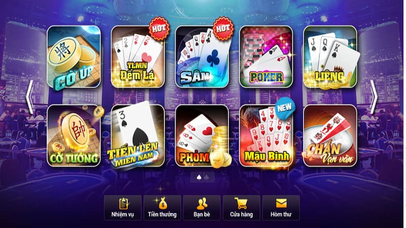 Các game bài hàng đầu tại Game bài FEBET